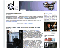Tablet Screenshot of dgeneratefilms.com